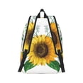 thumbnail image 3 of Balery Sunflowers (2) Vintage Canvas Backpack for Men and Women - Large Capacity, Durable Travel Laptop Bag for School, Work, Hiking, and Outdoor Activities, 3 of 7