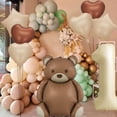 thumbnail image 4 of Globo inflable con forma de oso para decoración de cumpleaños PRELITER, color marrón, 4 of 7