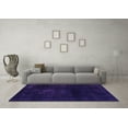 thumbnail image 3 of Ahgly Company Indoor Square Abstract Purple Modern Area Rugs, 5' Square, 3 of 4