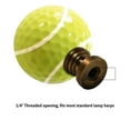 thumbnail image 3 of HomeConcept Tennis Ball Lamp Finial, Yellow, 2.25"h, 3 of 5