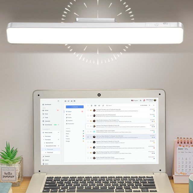 Lámpara De Pared Magnética LED, Barra De Luz De Pared Magnética LED, Ahorro De Energía, Minimalista Moderno Para Estudio