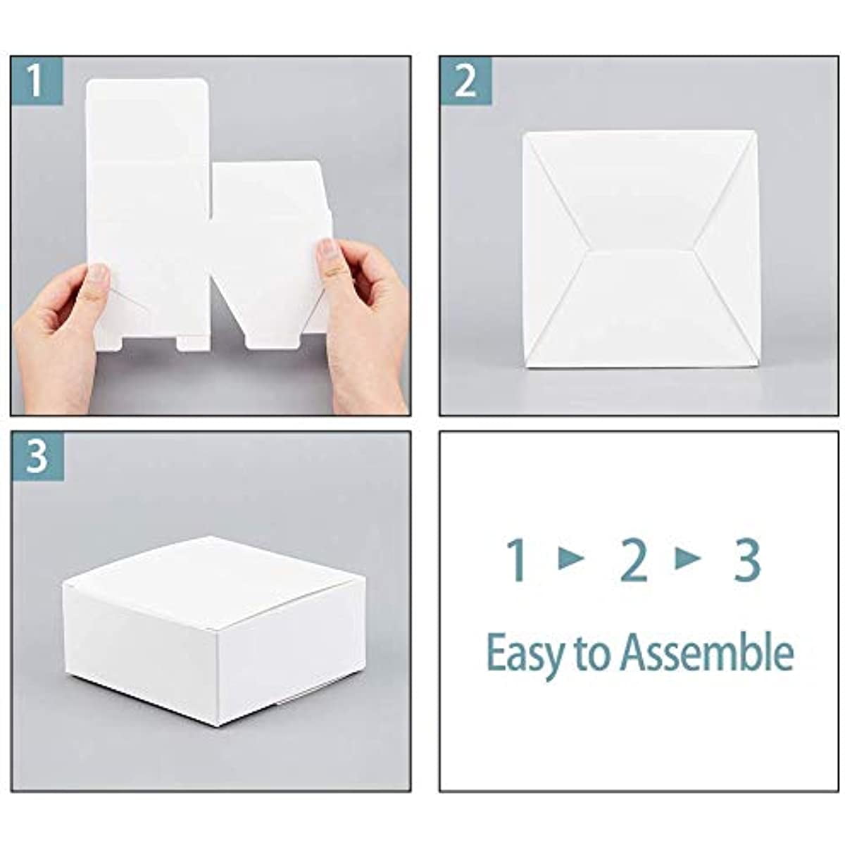 5 x 5 x 3 (OD) WHITE Freezer Box w/81-Place Divider - Brimar Packaging USA
