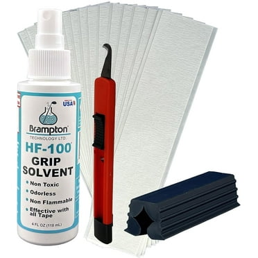 Brampton Premium Golf Grip Kit - Safe & Easy Regripping with 2"x10" Tape Strips, Non-Toxic, Non-Flammable, Odorless Solvent