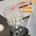 thumbnail image 4 of Dumpling Boîte de Rangement Poignée Portable Couvercle Scellé Non Collant Double-Couches Réfrigérateur Nourriture Wonton Titulaire Organisateur Accessoires de Cuisine, 4 of 8