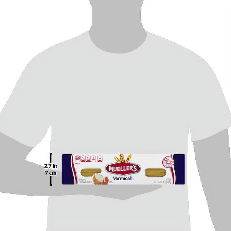 (4 pack) Mueller's Sodium-Free, Cholesterol-Free Vermicelli Pasta, 16 oz (Shelf-Stable)