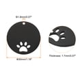 thumbnail image 2 of Uxcell Metal Dog Paw Tags Stamping, 1.18"x1.18" Black Blank Dog Tags DIY Engraving Blank Tags 10pcs, 2 of 6
