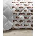 thumbnail image 3 of Grey Down Alternative Comforter, Siamese Cat on Wall Design Playing and Posing Feline Kitty Design, Microfiber Quilt for All Season, 5 Sizes, Pale Grey, by Ambesonne, 3 of 3