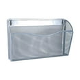 thumbnail image 3 of Abbracc Wall Mounted Mesh File Holder Display Rack Display Stand Metal Magazine Rack Silver, 3 of 9