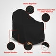 thumbnail image 3 of Covers & all Adirondack Chair Cover, 18 Oz Heavy Duty Waterproof UV & Weather Resistant All Season Protector, Outdoor Furniture Cover with Air Vents & Drawstrings (32" W x 34" D x 36" H, Black), 3 of 6