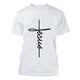 thumbnail image 3 of Camisetas de Manga Corta para Hombre Camiseta de Cuello Redondo Deportiva de Impresión Casual, Blusa de Mezcla de Poliéster de Algodón para Uso Al Aire Libre, Diario Y de Primavera de Verano, 3 of 4