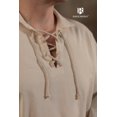 thumbnail image 4 of Burgschneider - Summer Lace-Up Shirt Aton Natural (size: S ), 4 of 5