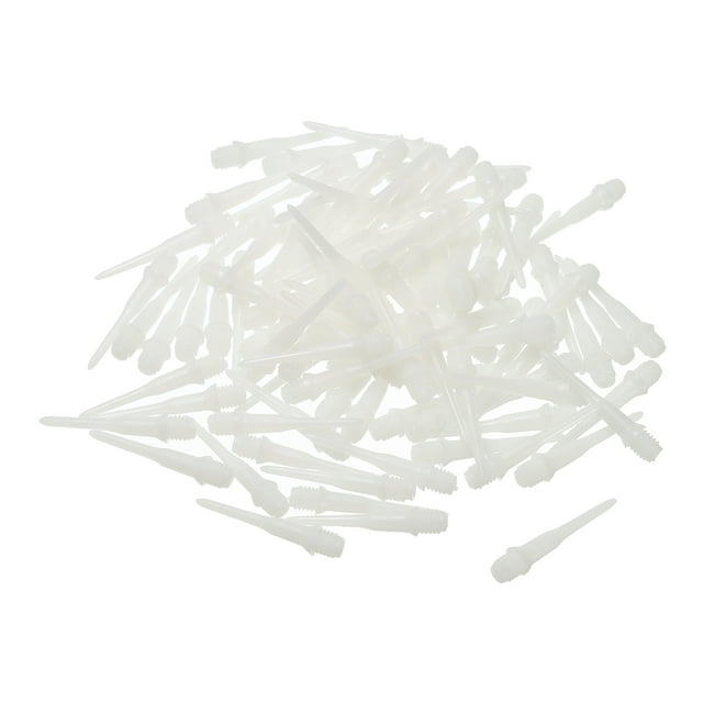 Unique Bargains Plastic Dart Tips, 150 Pack 2BA Thread Soft Dart Tips Dart Accessories, White
