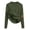 Army Green, variant on Women' Fleece Sherpa Lined Sweater Mock Neck Long Sleeve Thermal Shirt Fall Winter Fuzzy Knit Jumper Tops
