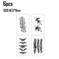thumbnail image 2 of 24 hojas de tatuajes temporales pegatinas tatuaje para mujeres, niñas tatuaje de arte corporal, 2 of 6