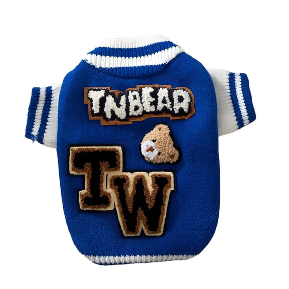TELOLY Dog Sweater, Classic Simple Puppy Hoodie, Soft Breathable Winter Coat, Warm Pet Apparel for Small Dogs, XS