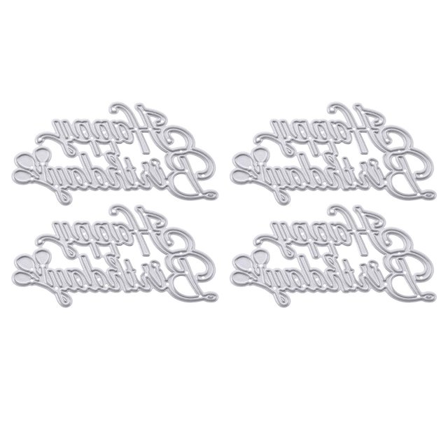 KAKOWELY 4 plantillas de troqueles de corte de metal para álbumes de recortes, manualidades, decoración, moldes de papel para álbumes de recortes