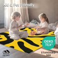 thumbnail image 4 of ODIKA 4'x6' Machine Washable Non-Slip Area Rug, Dynamic Zebra High Traffic Rug, Yellow, 115339, 4 of 7