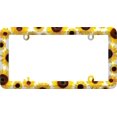 thumbnail image 2 of Cruiser License Plate Frame 23804 Bold Graphics Design; Non Illuminated; Sunflowers; Polycarbonate, 2 of 2
