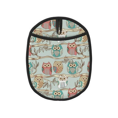 

Matuu Cute Owl for Non Slip Pot Holder for Kitchen Baking and Cooking Silicone Pot Mat Mitten With Hanging Loop Heat Resistant 7.5 x 9.4 Inches
