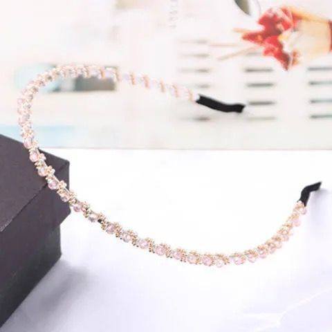 4 Uds. Diadema de cristal para mujer, diadema de aro antideslizante con diamantes de imitación a la moda, accesorios para el cabello (púrpura, azul, negro, rosa) ShuxiuWang 8390606526120