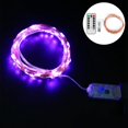 thumbnail image 3 of USB 10 m Cable de cobre 100 piezas LED Modos de control remoto Festival Fiesta Decoración de boda Luz (púrpura), 3 of 8