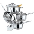 thumbnail image 1 of Ensemble de Batterie de Cuisine en Acier Inoxydable 7 Pcs, 1 of 1