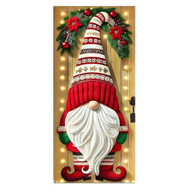 Hearth & Gear Door Banner With Snowman Wreath And Design Festive Party Hanging For Holiday Celebration Easy Installation Durable Craftsmanship Flag Hat Canadian Flag for Car Snowflake Banner for