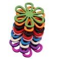 thumbnail image 3 of lionlar Bright Candy Color DIY Craft Assorted Wooden Flower-shape Beads - 50 Pieces for, 3 of 9