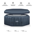 thumbnail image 4 of Wave Aegean 6-Person Inflatable Hot Tub | Integrated Eco Heater | 130 Aquajet Massage System | Anti-Freeze Protection | Quick 15-Minute Setup | Dark Gray, 4 of 7
