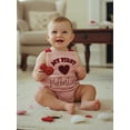 thumbnail image 6 of BemeyourBBs Newborn Baby Girl My First Valentines Day Outfit Romper Overall Heart Embroidery Bodysuit Overalls Cute Infant Spring Summer Clothes, 6 of 9