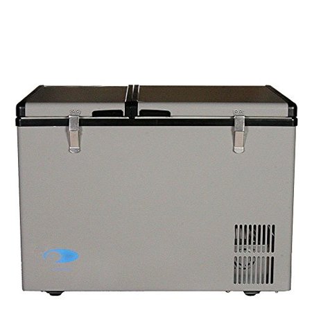 whynter fm-62dz 62 quart dual zone portable fridge/freezers, one size, gray