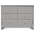 thumbnail image 4 of Delta Children Universal 6 Drawer Dresser with Interlocking Drawers - Greenguard Gold Certified, Grey, 4 of 6