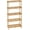 5 Tier Widen-wood, variant on Bamboo Storage Shelf 5-Tier Multifunctional Shelving Unit with Slatted Shelves Standing Towel Rack Corner Rack for Bathroom Entryway Bedroom Kitchen Living Room Balcony 24 x 10 x 51 Inches