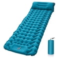 thumbnail image 2 of Greeniant Almohadilla para dormir autoinflable, almohada incorporada, colchón doble impermeable, cojín para dormir con bolsa de almacenamiento, viaje carpas Azul Greeniant OD020052-02B, 2 of 6