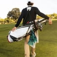 thumbnail image 7 of ONETECH Feathers Green Leafy Pattern Super Absorbent Microfiber Golf Towel 24x16in 2PC, 7 of 7