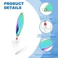 thumbnail image 3 of Uxcell 10Pcs 3/5 oz Metal Fishing Spoons Fishing Lures Casting Spoon Multicolor, 3 of 5