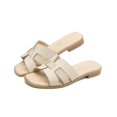 thumbnail image 3 of Sandalia Chancla Para Dama Playa Super Comodas Color Beige beige 23, 3 of 6