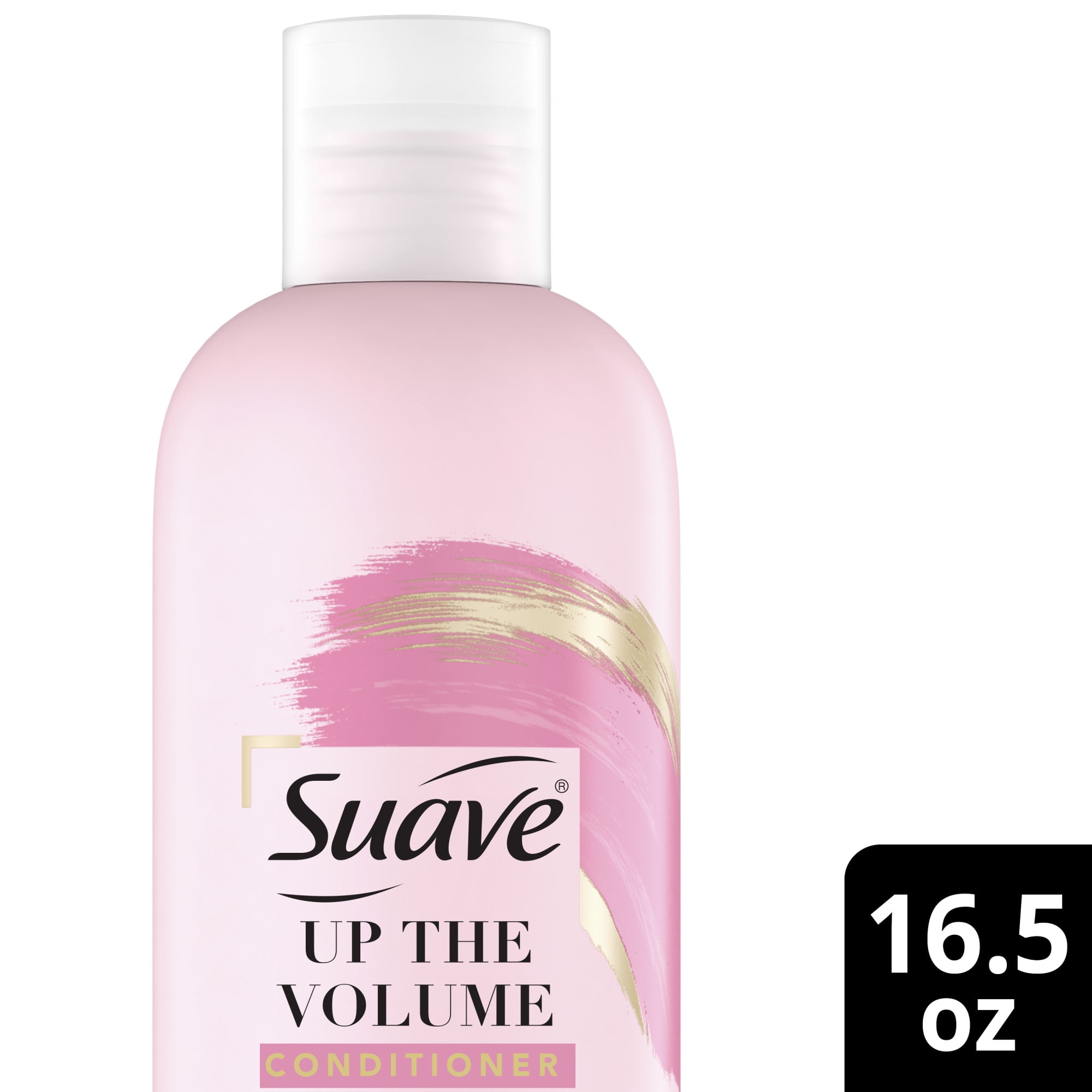 Suave Volumizing Conditioner, Pink Up the Volume Frizz Control for Fine, Flat Hair, 16.5 oz