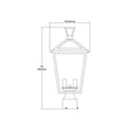 thumbnail image 2 of ELK Lighting 45475/3 Main Street 19 inch Black 3 Light Outdoor Post Mount, 2 of 2