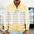 thumbnail image 2 of WIZUTIZ Men's Solid Color Zip Up Hoodless Sweatshirt Jacket Long Sleeve Warm Pocket Outerwear For Winter Daily, 2 of 6