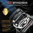 thumbnail image 4 of [2 Pack] Case for Apple Watch 6/SE 2 44mm Built-in Tempered Glass Screen Protector,[Model No. TCC571] Hard PC Protector Cover for Apple Watch 6 / SE/SE 2 44mm (Clear), 4 of 5