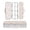 Small White and Pink Flowers, variant on Plastic Pencil Box Large Capacity Pencil Boxes Clear Boxes with Snap-Tight Lid Stylish Office Supplies Storage Organizer Box Small White and Pink Flowers