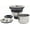 Brushed Nickel, variant on 3-1/2-Inch Kitchen Sink Drain Strainer Assembly Kit Gunmetal Black, Deep Waste Basket Strainer with Sealing Lid Sink Stopper, Dark Gray 304 Stainless Steel