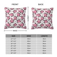 thumbnail image 2 of Pofeuu Rose Flowers Print Double-sided plush pillowcase Square Throw Pillow Covers Pillows Cover for Living Room Bedroom Sofa Couch Cushion Cover（No pillow core）-26"x26", 2 of 7