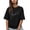 Black, variant on Dog Fist T Shirts for Women Short Sleeve Cotton Crewneck T-Shirt Bump Tee Tops Casual Basic T-Shirts, XS-5XL White XS