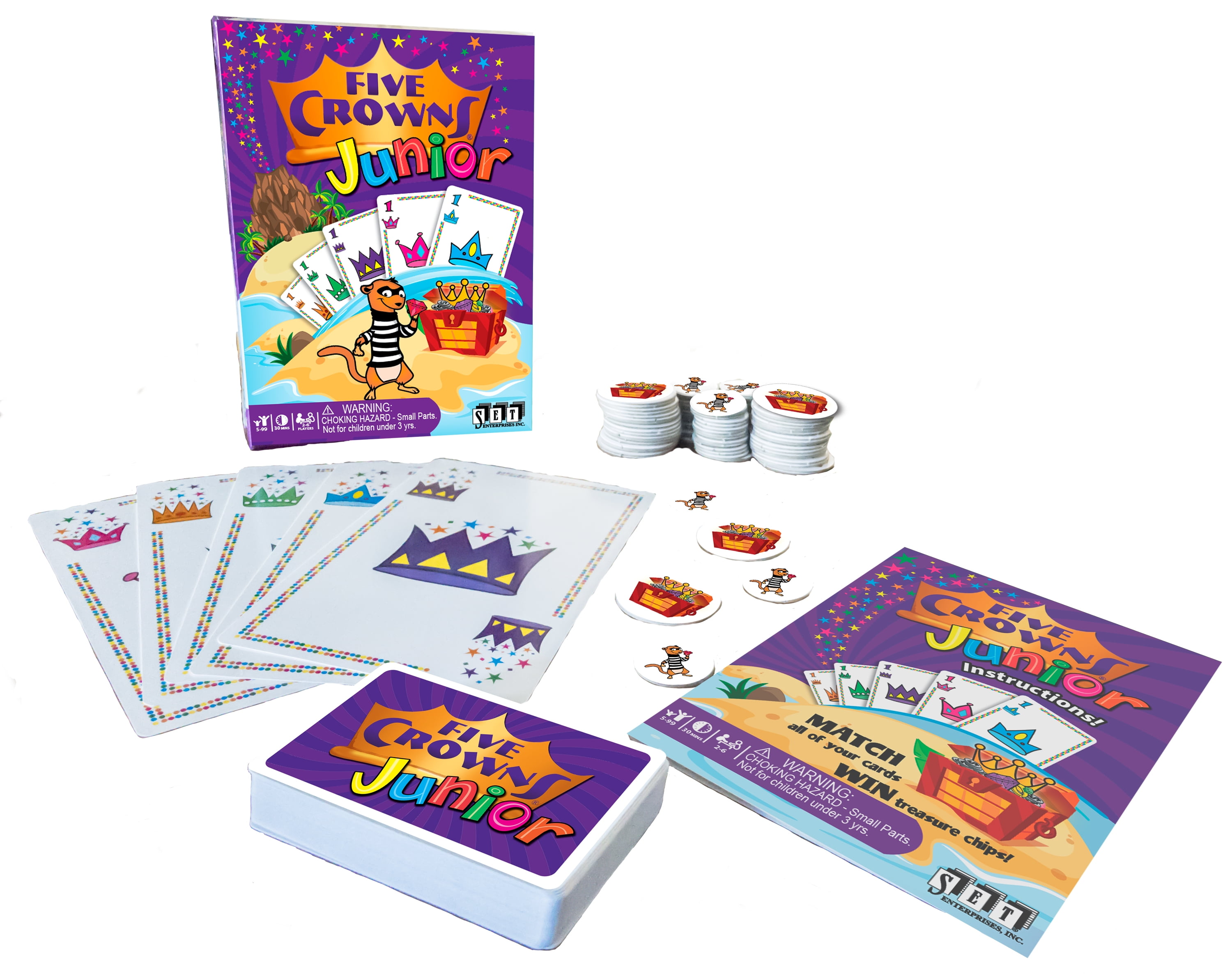 Set Five Crowns Card Game Damaged Package Set Enterprises - ToyWiz