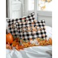thumbnail image 2 of Decorative Throw Pillow Covers 16x16 Inch Set of 2 Hello Pumpkin Fall Decor Pillow Cases for Couch, Maple Leaf Black White Plaid Cushion Case for Living Room Bedroom Bed Car Chair, 2 of 9