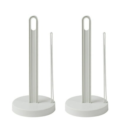 

Roll Paper Stand 2Pcs Desktop Roll Paper Stand Practical Roll Paper Storage Rack Minimalist Roll Paper Support Rack White