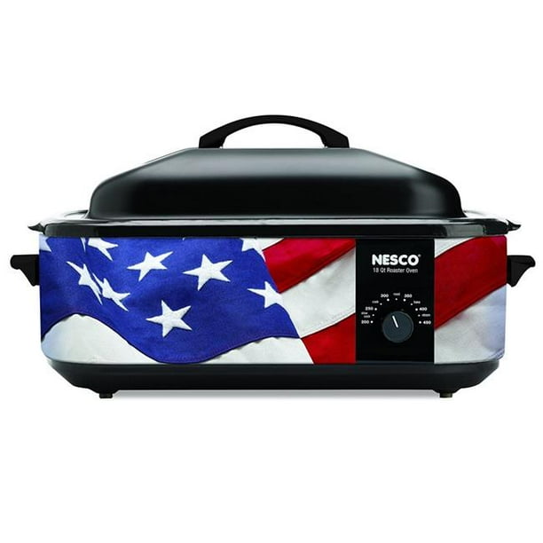 Nesco American Harvest 481876 18 qt. Patriotic Roaster Oven with Black
