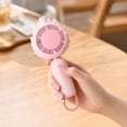 thumbnail image 4 of Portable Handheld Fan Dragon Fruit Inspired Personal Rechargeable Mini Fan with 3 Speed-Settings Cordless Handheld Device for Outdoor Travel Commuting Summer Use, Yellow, 4 of 6